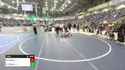 61 lbs Consolation - Bentley Minder, Governor Wrestling vs Francisco Chacon, Toppenish USA Wrestling