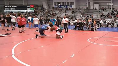 195 lbs Round Of 16 - Micheal White, Team Shutt Rioux - HSB vs Caige Horak, TDWC Maniacs Blue - HSB