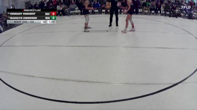 103 lbs Cons. Semi - Kennady Krienert, Norfolk Girls vs Madalyn Andersen, 2TG