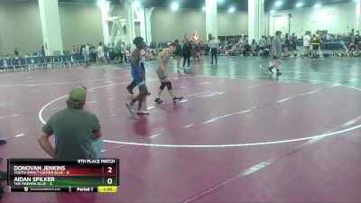 113 lbs Placement - Aidan Spilker, The Firemen Blue vs Donovan Jenkins, Youth Impact Center Blue