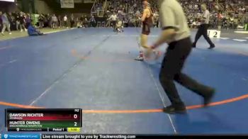 138 lbs Quarterfinal - Dawson Richter, Dickinson vs Hunter Owens, Breckenridge/Wahpeton