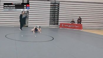 117 lbs Champ. Round 1 - Melissa McCue, Texas Wesleyan vs Karla Barrios, Central Christian College