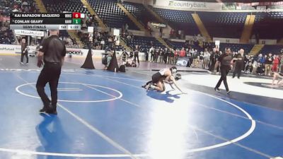 120 lbs Semifinal - Kai Napadow Baquero, Winchester vs Conlan Geary, Hanover