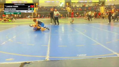 149 lbs Cons. Round 3 - Evan Mcghee, Lindsey Wilson (Ky.) vs Landon Yoder, Apprentice School