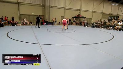 190 lbs Round 3 (8 Team) - Josephine Larson, Illinois vs Bella Porcelli, Iowa