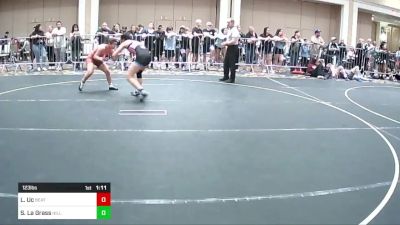 123 lbs Quarterfinal - Lia Uc, Beat The Streets LA vs Savina La Grass, Hillcrest