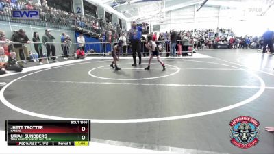 52 lbs Quarterfinal - Jhett Trotter, Kansas vs Uriah Sundberg, Trailblazer Wrestling Club