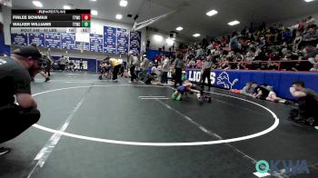 43 lbs Final - Finlee Bowman, Team Tulsa Wrestling Club vs Walker Williams, Team Tulsa Wrestling Club