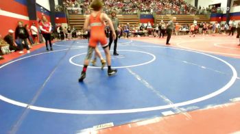 105 lbs Rr Rnd 1 - Kash Thompson, Beggs Youth Wrestling Program vs Nash Denison, Cowboy Wrestling Club