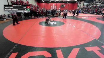 120 lbs Quarterfinal - Mykola Shamray, BUFFALO GROVE vs Allen Woo, Lombard (MONTINI)