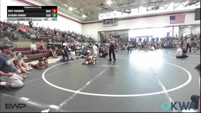 43 lbs Consi Of 4 - Ray Harris, Rough Riders vs Kasen Jones, Kingfisher YellowJackets