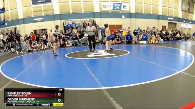 98 lbs Round 1 (10 Team) - Bentley Bolen, East Noble TUF vs Oliver Maidment, Mishawaka Wrestling Club