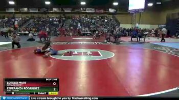100 lbs Cons. Round 2 - Lorelei Mart, Douglas County vs Esperanza Rodriguez, Fort Lupton