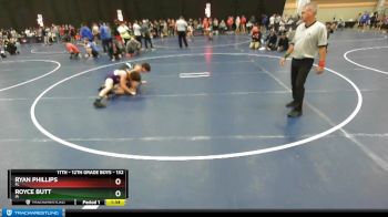 132 lbs Quarterfinal - Royce Butt, IA vs Ryan Phillips, FL