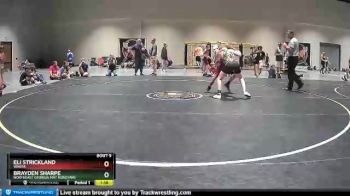 90 lbs Round 1 - Eli Strickland, WAOTA vs Brayden Sharpe, Northeast Georgia Mat Monstars