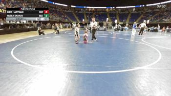 50 lbs Consy 4 - Arie Hartman, South Middleton vs Tessa Skvarj, West Allegheny