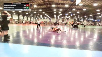 126 lbs Rr Rnd 2 - Richard Rogers, Indiana Outlaws Black vs Zane Trostle, Parabellum Wrestling Academy