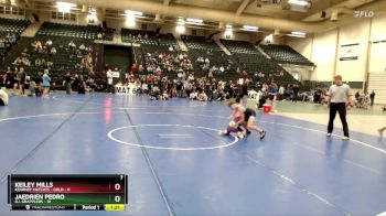 90 lbs Placement Matches (8 Team) - Keiley Mills, Kearney Matcats - Gold vs Jaedrien Pedro, G.I. Grapplers