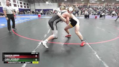 174 lbs Champ. Round 1 - Chris Wohrley, Graceland University vs Dawson Gregg, Jamestown (N.D.)