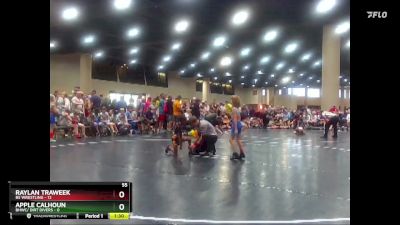 55 lbs Round 3 (6 Team) - Raylan Traweek, BS Wrestling vs Apple Calhoun, BHWC/ Dirt Divers