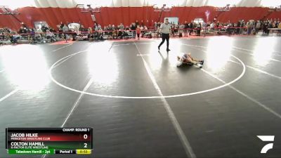 70 lbs Champ. Round 1 - Colton Hamill, X-Factor Elite Wrestling vs Jacob Hilke, Princeton Wrestling Club