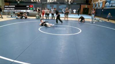87-100 lbs 3rd Place Match - Ruger Field, Hook Em W.C vs Kale Hansen, Morgan Wrestling Club