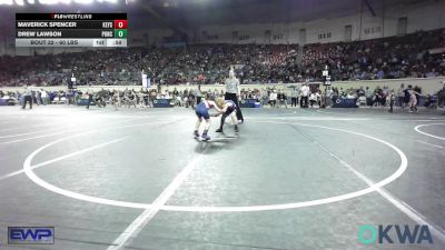 60 lbs Round Of 16 - Maverick Spencer, Keystone Kids Wrestling Club vs Drew Lawson, Ponca City Wildcat Wrestling