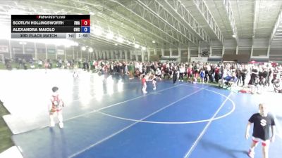 70-77 lbs 3rd Place Match - Scotlyn Hollingsworth, Sanderson Wrestling Academy vs Alexandra Maiolo, Champions Wrestling Club