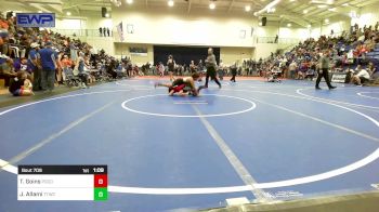 110 lbs Quarterfinal - Tucker Goins, Pocola Youth Wrestling vs Jayvyn Allami, Team Tulsa Wrestling Club