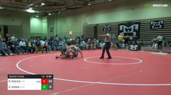 174 lbs Quarterfinal - Robert Patrick, Virginia vs Dan Arkow, Long Island