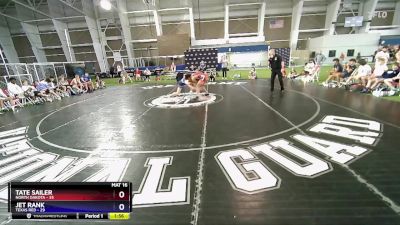 157 lbs Placement Matches (16 Team) - Tate Sailer, North Dakota vs Jet Rank, Texas Red