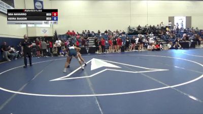 110 lbs Cons. Round 4 - Keira Siason, Menlo College vs Mia Navarro, Menlo College