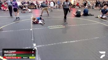 43 lbs Finals (8 Team) - Najm Toomey, Untouchables vs Grayson Bish, Ragin Raisins WC