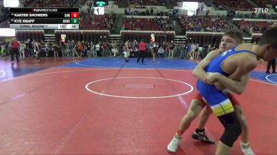 123 lbs Cons. Round 7 - Kye Knaff, Shepherd Wrestling Club vs Karter Showers, Falls Academy