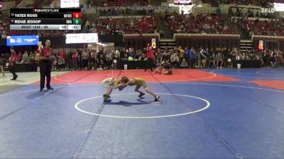 46 lbs 1st Place Match - Ridge Jessop, Ryse Wrestling Academy vs Yates Ross, Miles City Wrestling Club