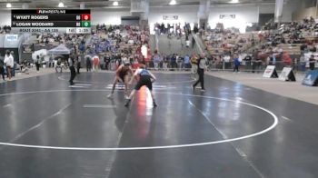 AA 138 lbs Champ. Round 1 - Wyatt Rogers, Dobyns Bennett High School vs Logan Woodard, Northeast High School