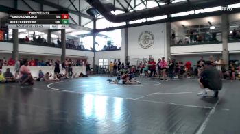 83-92 lbs Cons. Round 2 - Lazo Lovelace, SouthStrong vs Rocco Cervone, Red Raiders Wrestling