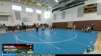 115-125 lbs Round 3 - Hailey Gines, Powell Middle School vs Christy Aagard, Lovell Middle School