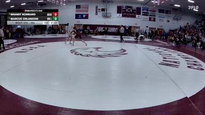 184 lbs 1st Place Match - Marcus Orlandoni, Wisconsin-La Crosse vs Brandt Bombard, Augsburg