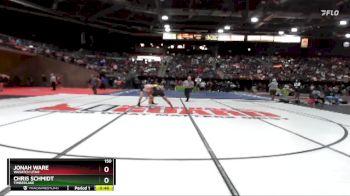 150 lbs Cons. Round 2 - Jonah Ware, Wasatch Utah vs Chris Schmidt, Timberlake