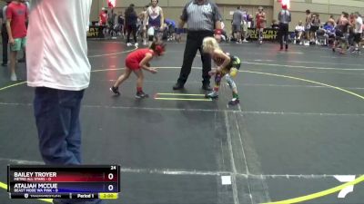 49 lbs Placement Matches (8 Team) - Ataliah McCue, Beast Mode WA Pink vs Bailey Troyer, Metro All Stars