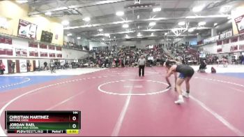 144 lbs Cons. Round 5 - Jordan Rael, Sahuarita High School vs Christian Martinez, Boulder Creek