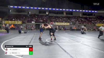 184 lbs Round Of 32 - Brandon Lawson, Ohio State WC vs Justin Nieves, Fresno State WC