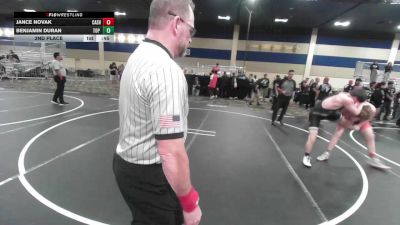 165 lbs 2nd Place - Jance Novak, Cashmere WC vs Benjamin Duran, Top Rank Hammers
