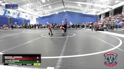 46-49 lbs Round 3 - Brynna Johnson, Mountain Home vs Victor Frayre, Alpha Academy