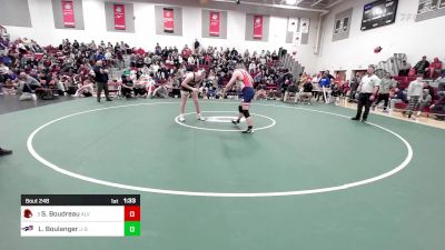 215 lbs Semifinal - Shawn Boudreau, Alvirne vs Lukas Boulanger, John Stark