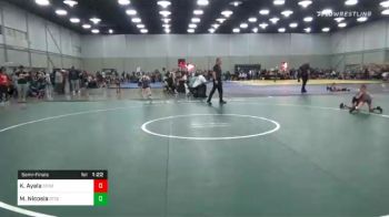 52 lbs Semifinal - Knox Ayala, Sebolt Wrestling Academy vs Michael Nicosia, Steel Valley Renegades