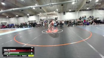 215 lbs Cons. Round 2 - John Eisenhower, Cedar Cliff vs Ben Petersen, Severance