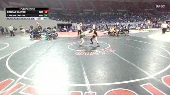 4A Boys 126 lbs Cons. Round 2 - Wyatt Taylor, Pendleton Boys vs Conrad Baxter, Cascade Boys