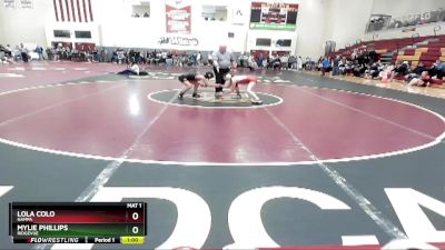 100 lbs Cons. Round 5 - Lola Colo, Nampa vs Mylie Phillips, Ridgevue